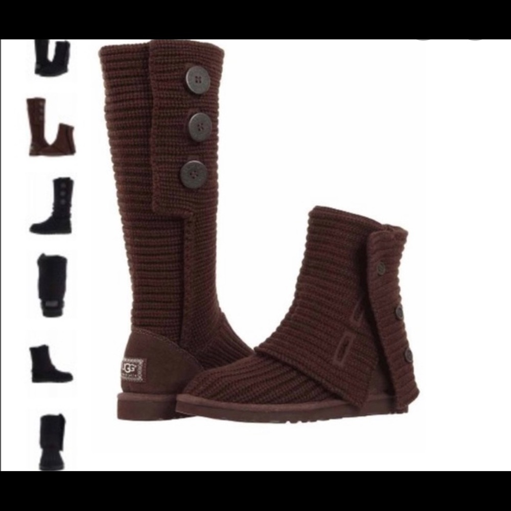 Cute Brown knitted uggs